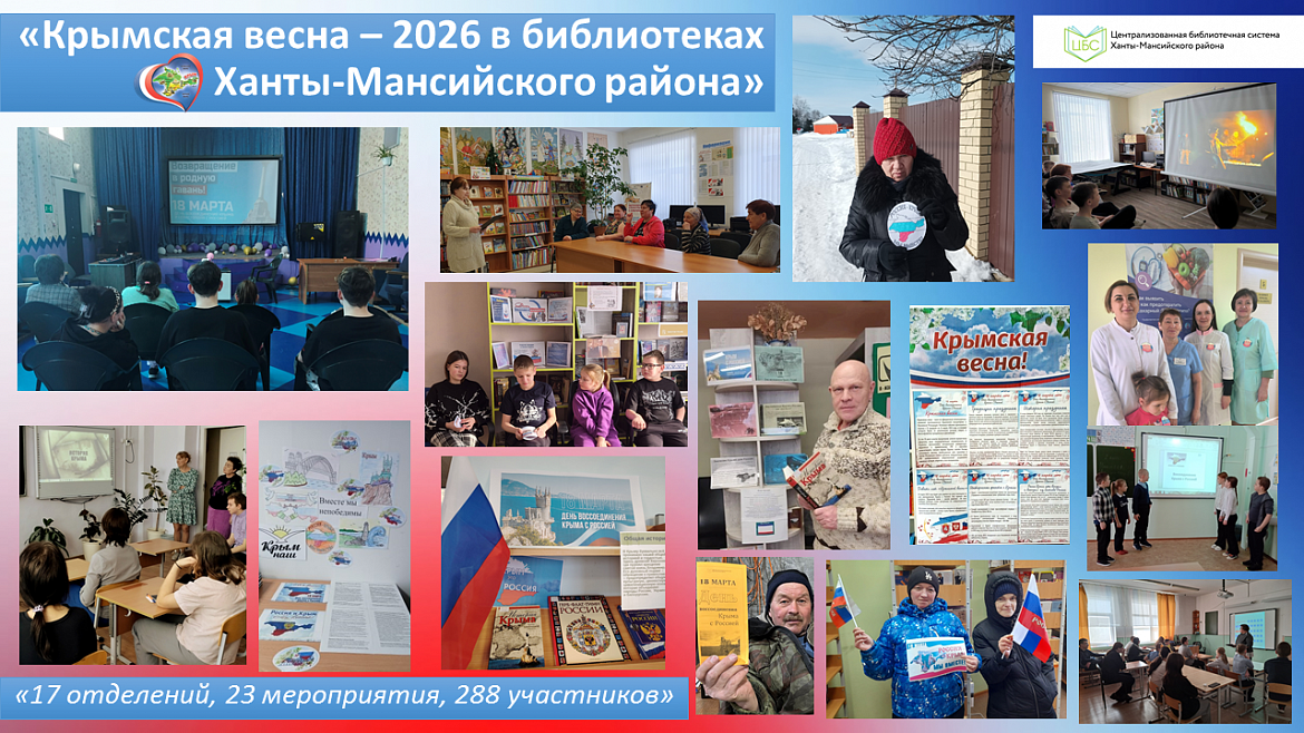 Крымская весна в библиотеках Ханты-Мансийского района: единство через культуру и память