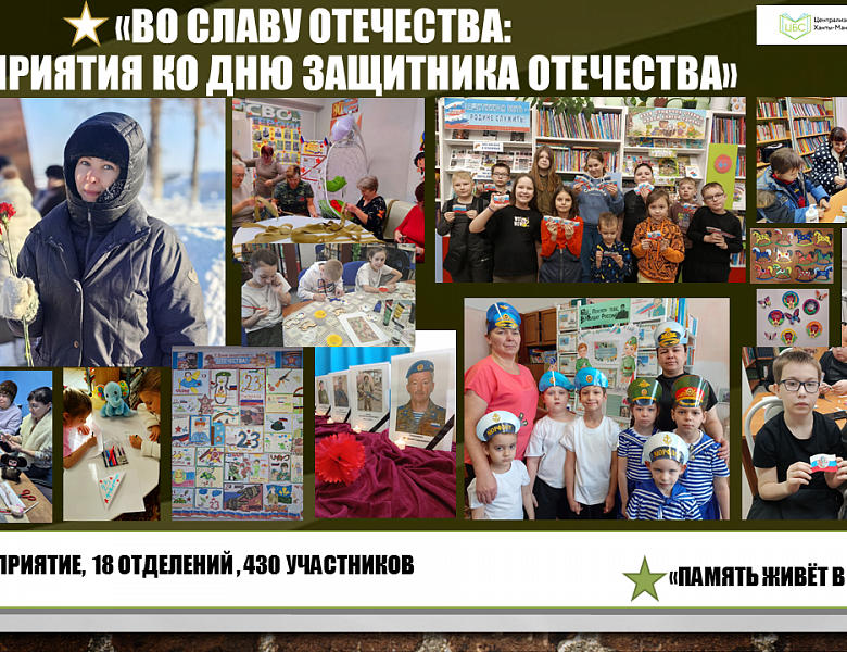 «Во славу Отечества: цикл патриотических мероприятий в библиотеках Ханты-Мансийского района»