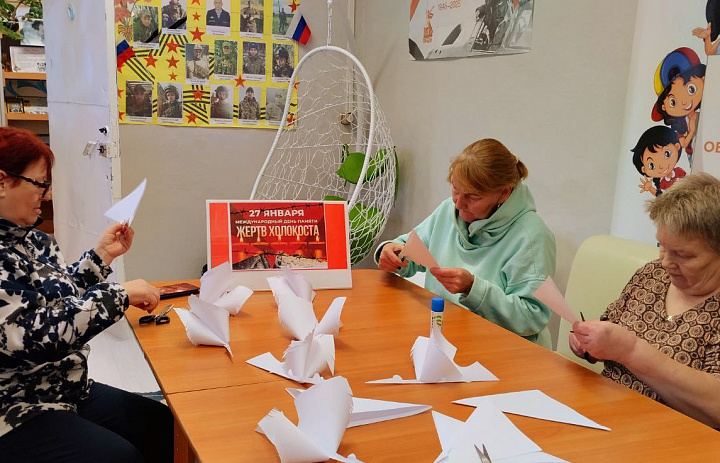 Белый журавлик